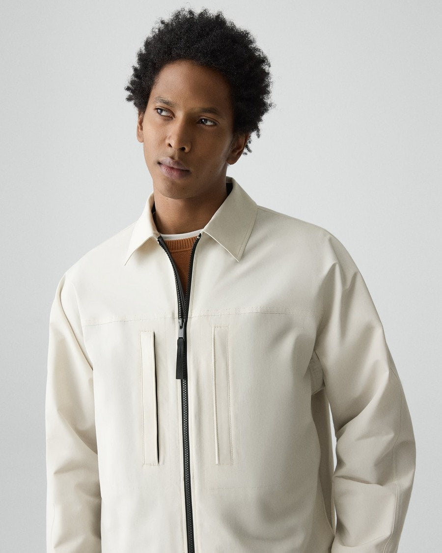 Zip Jacket in Organic Cotton-Blend