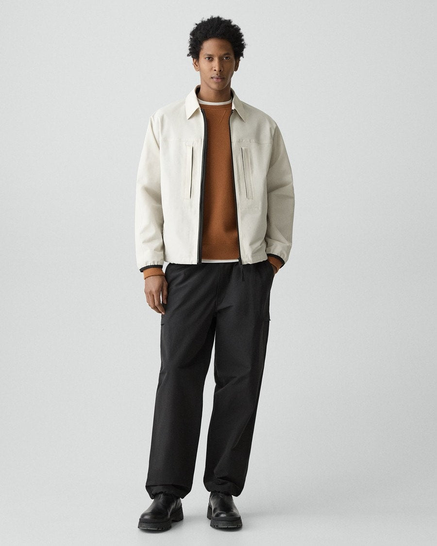 Zip Jacket in Organic Cotton-Blend