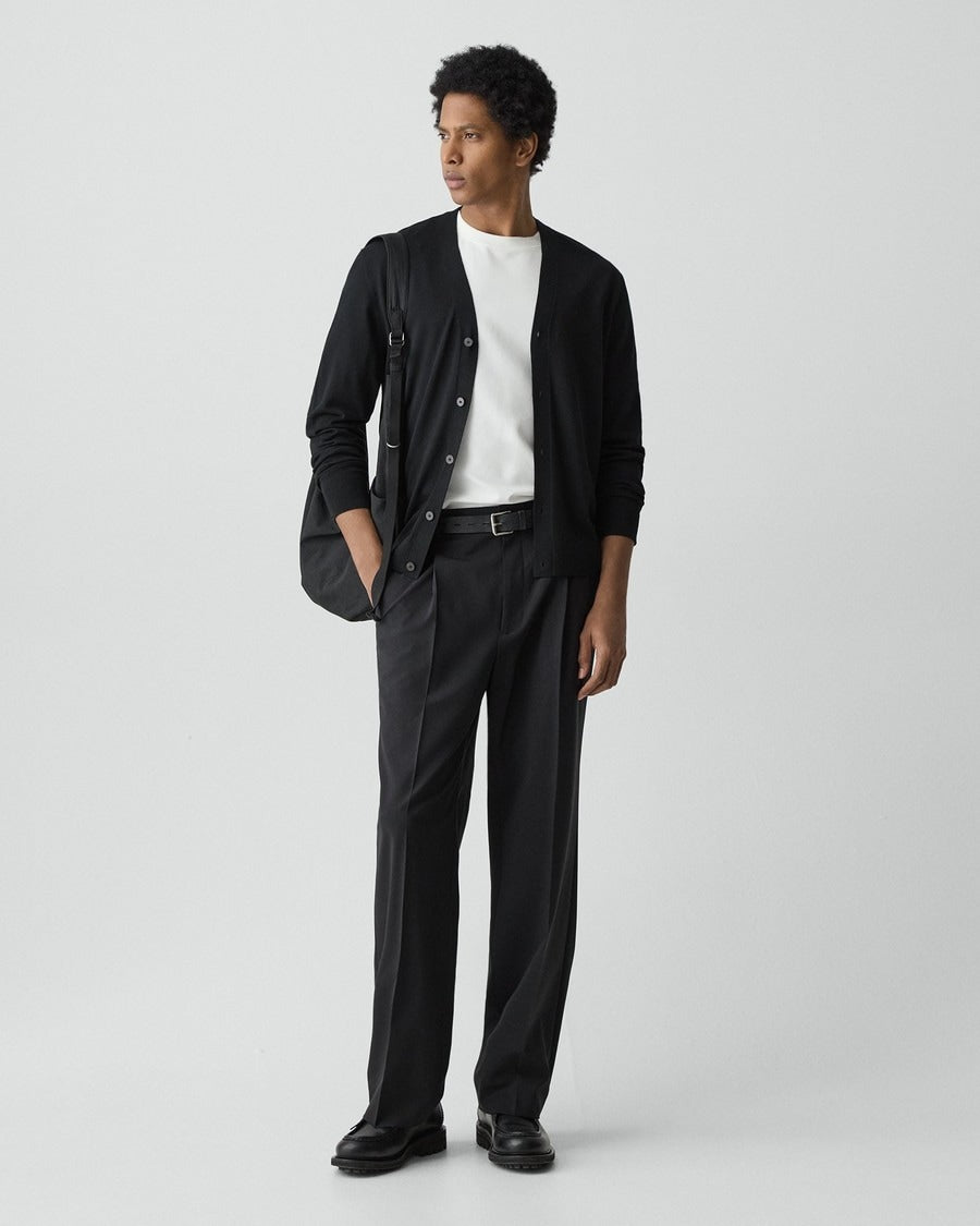 V-Neck Cardigan in Regal Wool