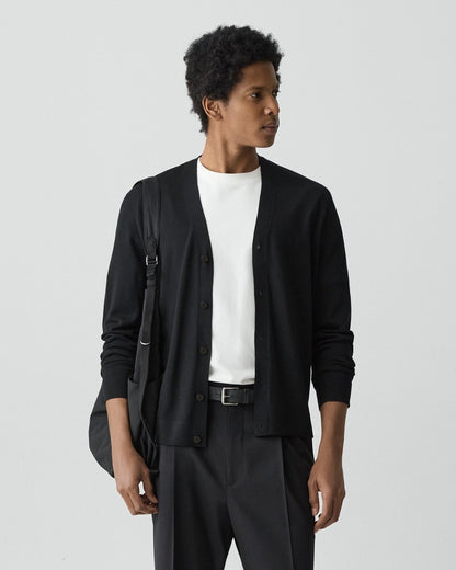 V-Neck Cardigan in Regal Wool