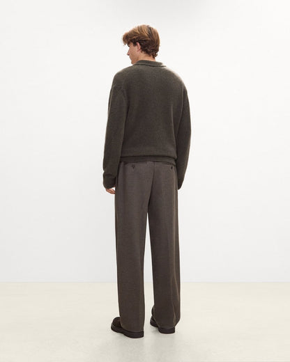 Zaine Drawstring Pant in Wool-Blend Knit