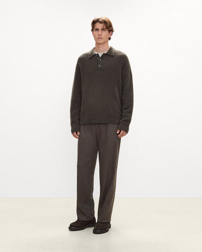 Zaine Drawstring Pant in Wool-Blend Knit