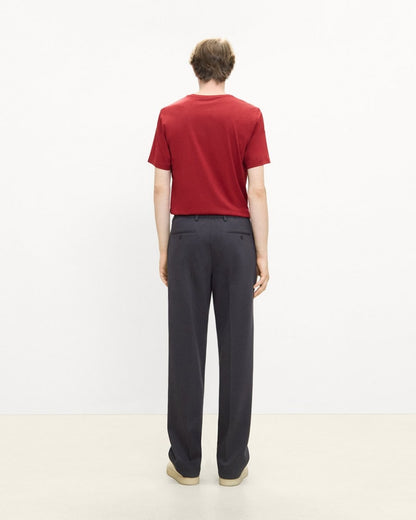 Straight Pant in Knit Twill