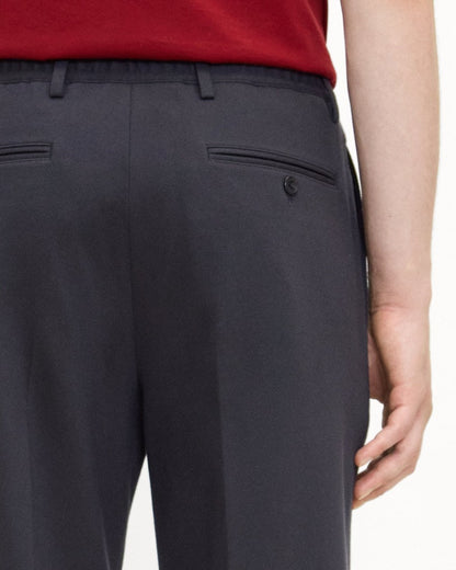 Straight Pant in Knit Twill