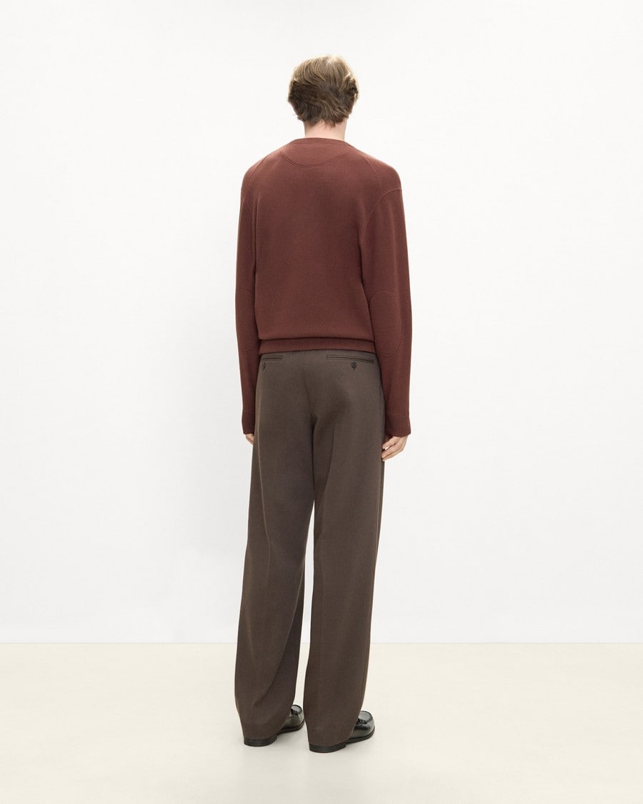 Straight Pant in Knit Twill
