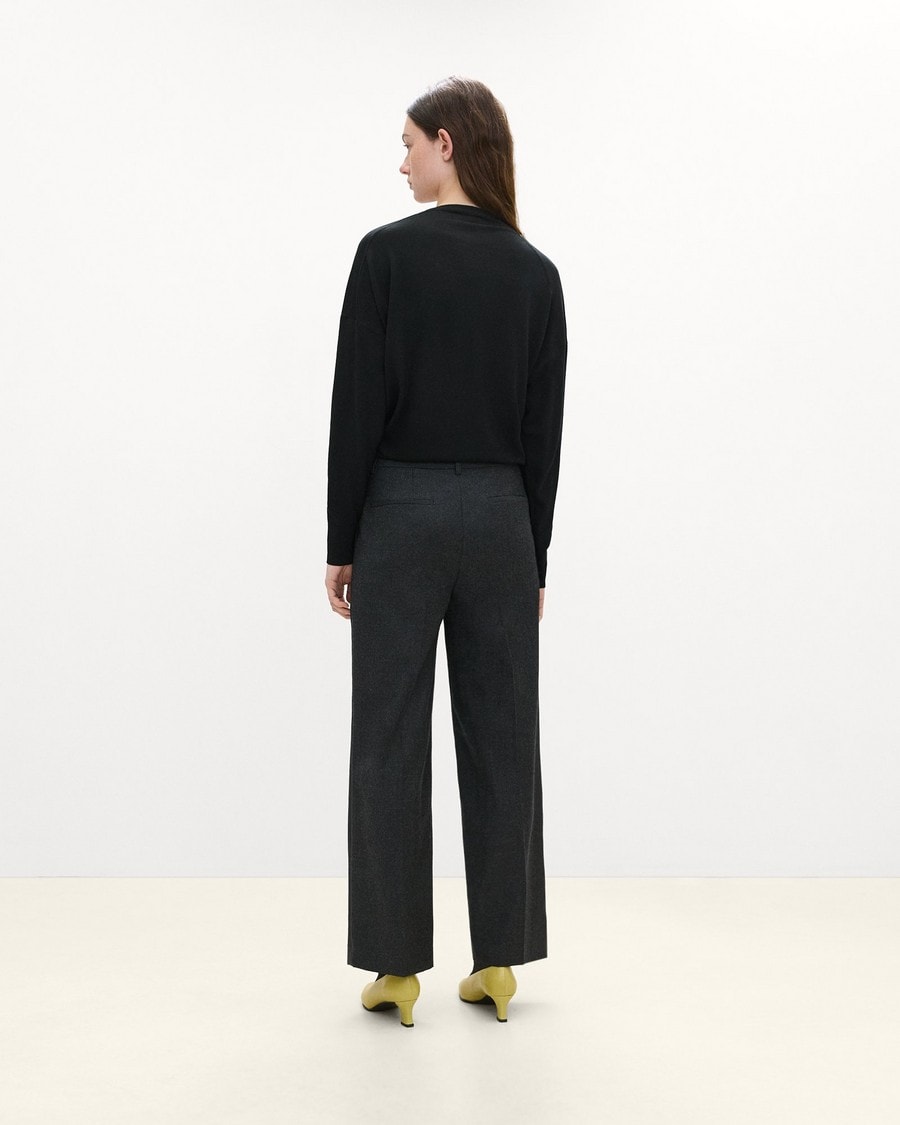 Classic Straight Pant in Sleek Flannel