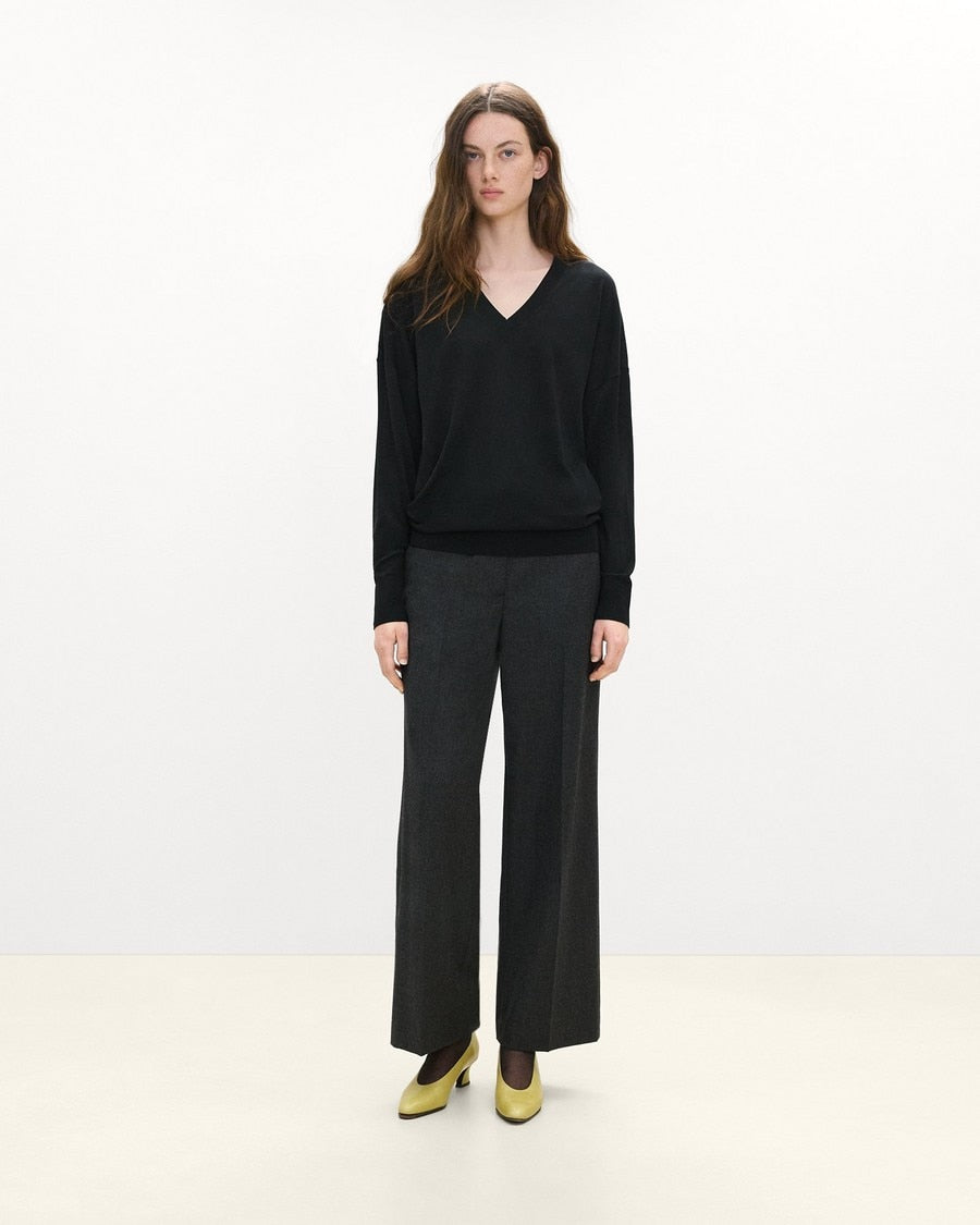 Classic Straight Pant in Sleek Flannel