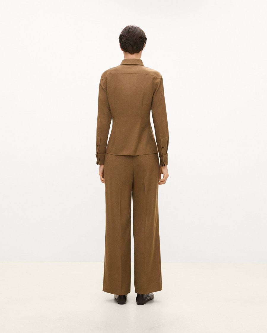 Classic Straight Pant in Sleek Flannel