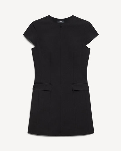 Zip Mini Dress in Good Wool