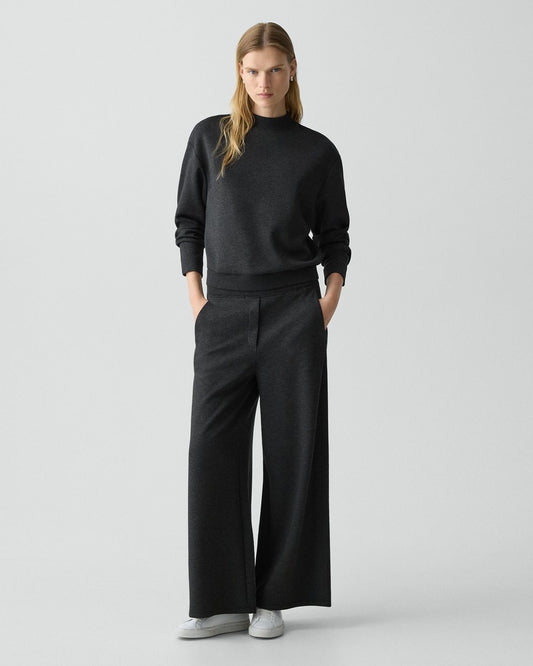 A-Line Pull-On Pant in Double Knit Jersey