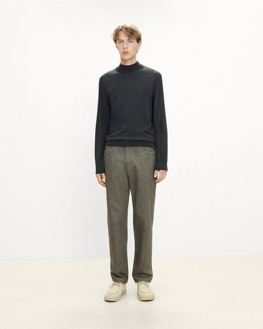 Mock Neck Sweater in Regal Wool