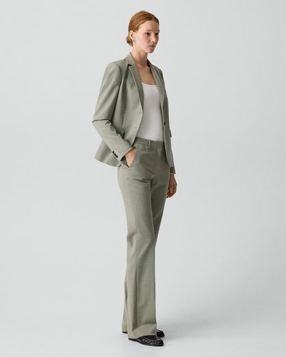 Flared Pant, 29'' in Wool Gabardine
