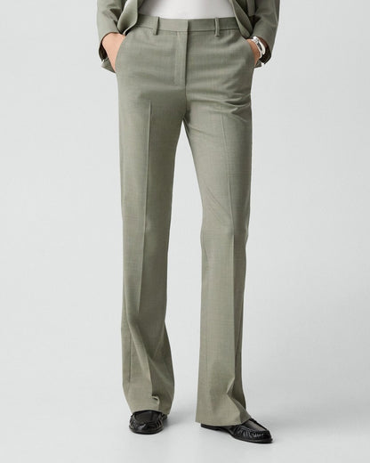 Flared Pant, 29'' in Wool Gabardine