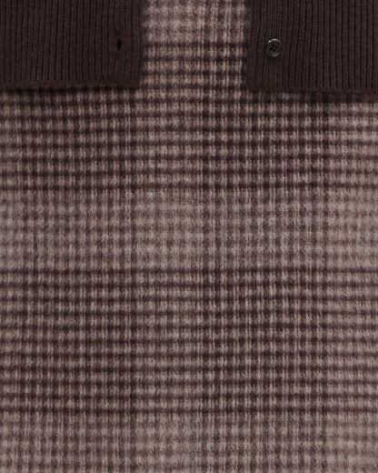 A-Line Mini Skirt in Plaid Wool-Cashmere