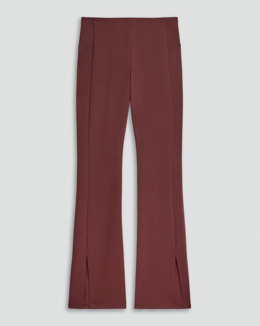 Flared Slit Legging in Motion Ponte