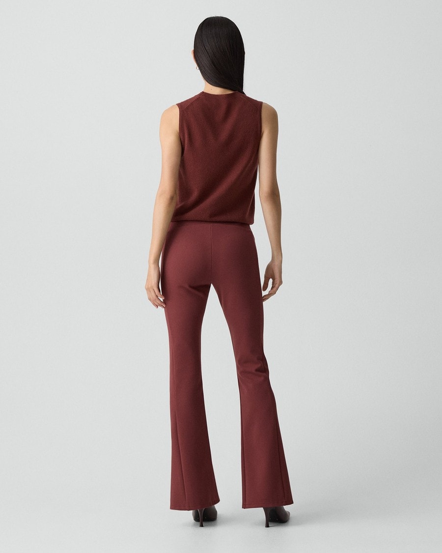 Flared Slit Legging in Motion Ponte