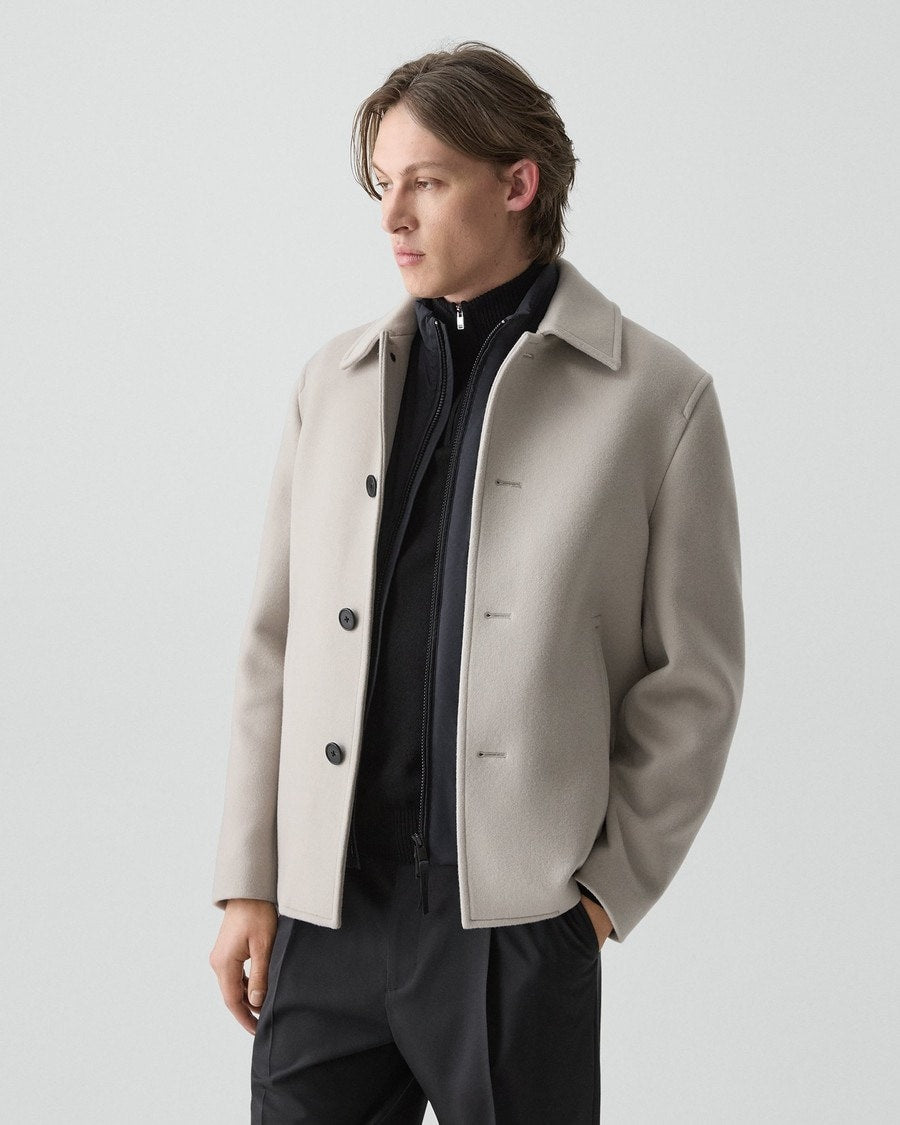 Peacoat in Plush Melton