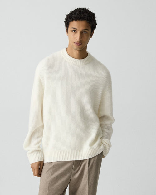 Relaxed Crewneck Sweater in Astor Wool