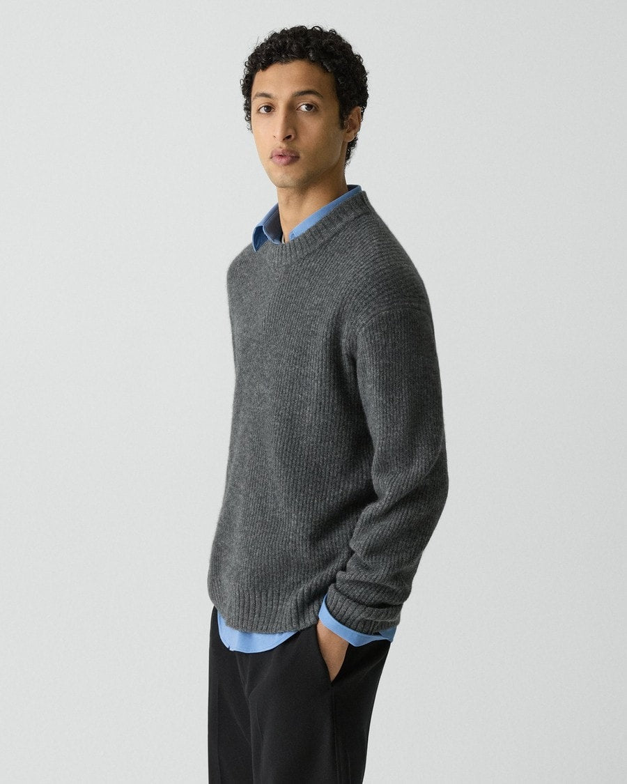 Relaxed Crewneck Sweater in Astor Wool