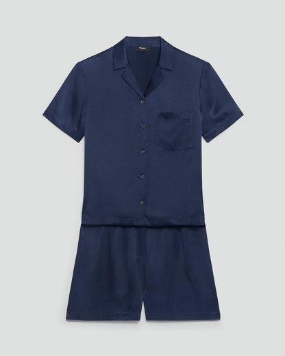 Short Pajama Set in Lounge Silk