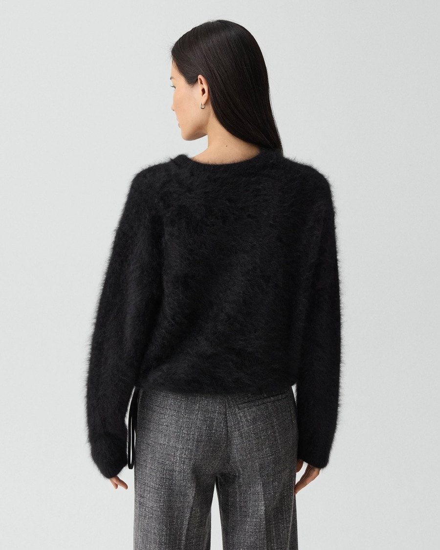 Drawstring Sweatshirt in Airy Cashmere