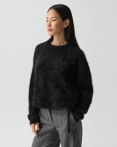 Drawstring Sweatshirt in Airy Cashmere