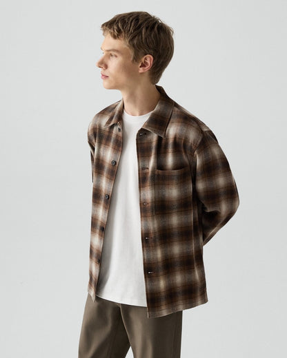 Button-Up Shirt in Jesi Wool