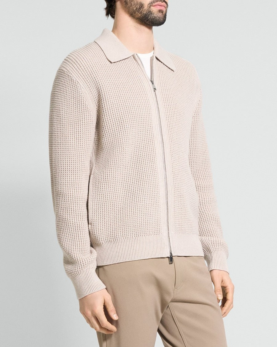 Gary Full-Zip Cardigan in Cotton-Cashmere