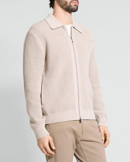 Gary Full-Zip Cardigan in Cotton-Cashmere