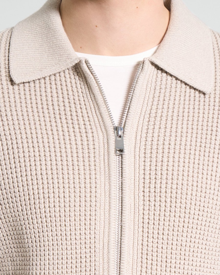 Gary Full-Zip Cardigan in Cotton-Cashmere