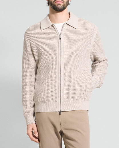 Gary Full-Zip Cardigan in Cotton-Cashmere