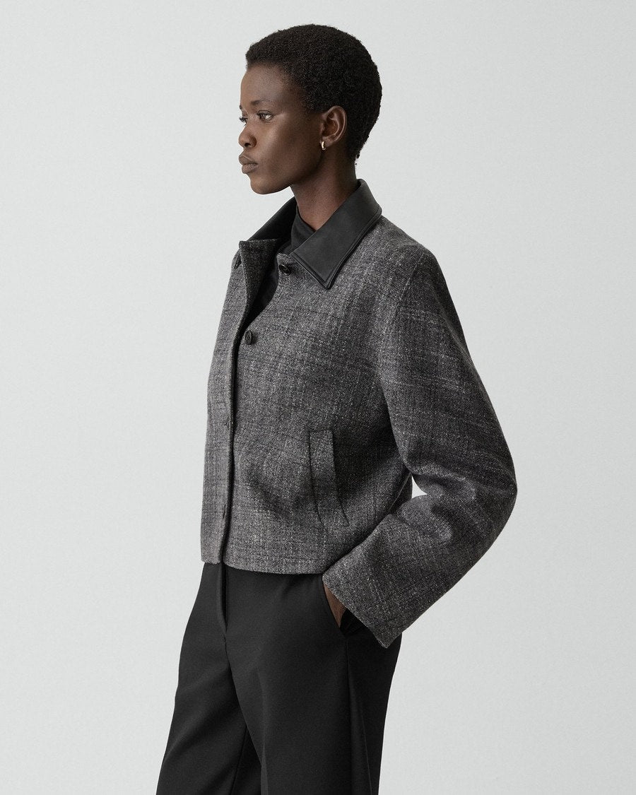 Curve Sleeve Jacket in Malfile Wool