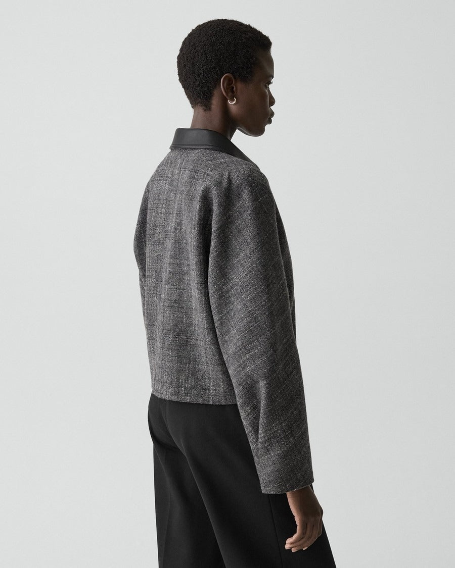 Curve Sleeve Jacket in Malfile Wool