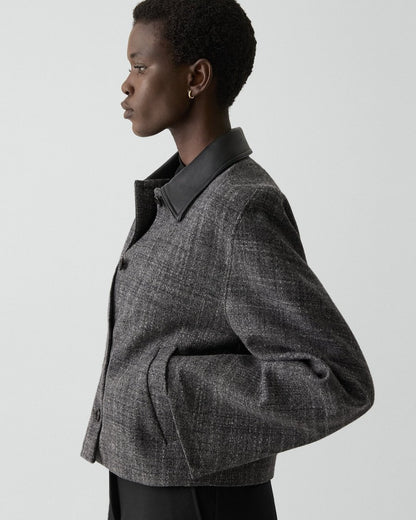 Curve Sleeve Jacket in Malfile Wool