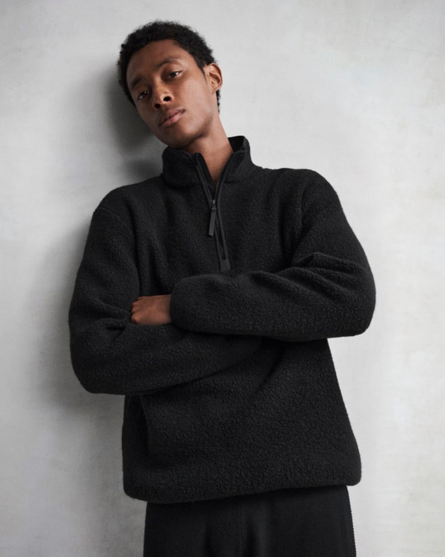 Quarter-Zip Sweatshirt in Dynamic Wool