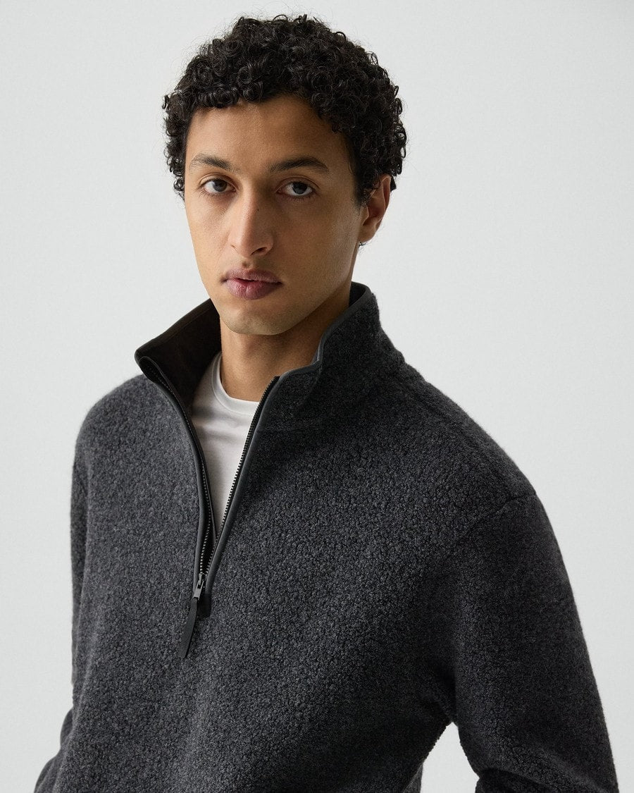 Quarter-Zip Sweatshirt in Dynamic Wool