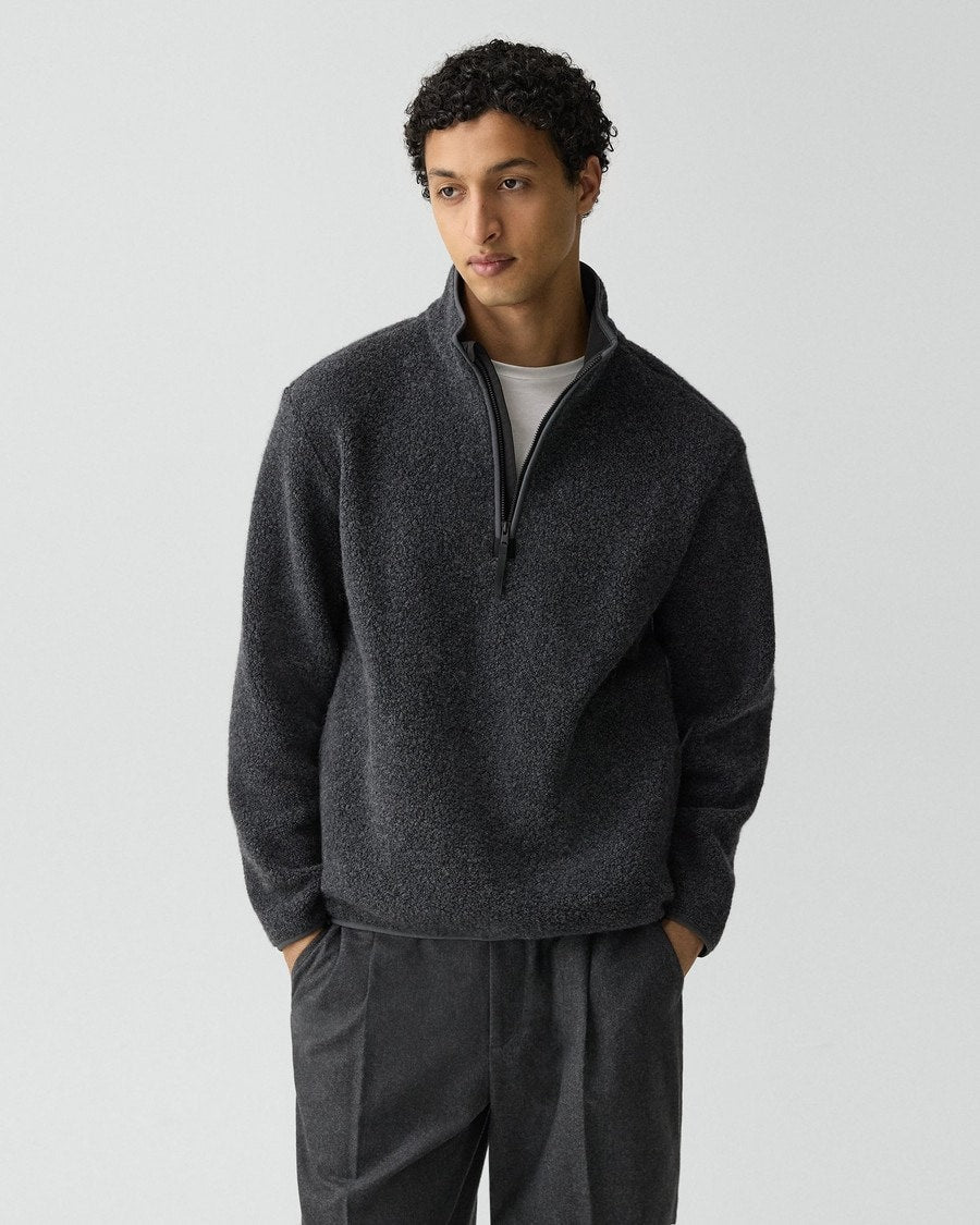 Quarter-Zip Sweatshirt in Dynamic Wool