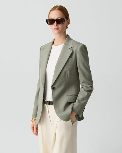 Lynnia Blazer in Wool Gabardine