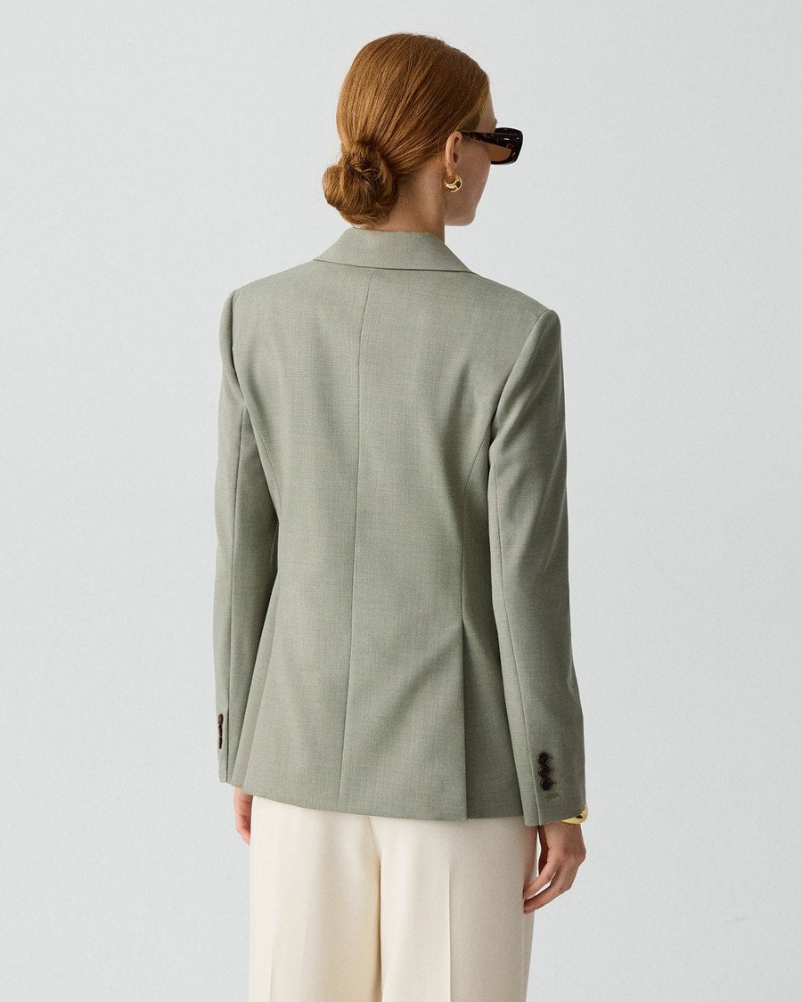 Lynnia Blazer in Wool Gabardine