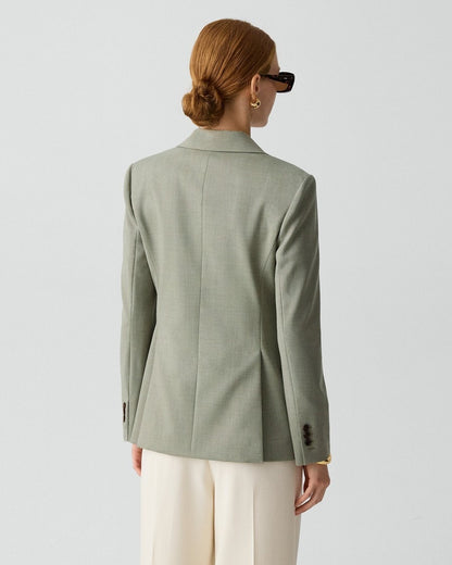 Lynnia Blazer in Wool Gabardine