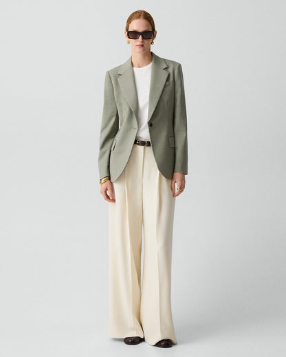 Lynnia Blazer in Wool Gabardine