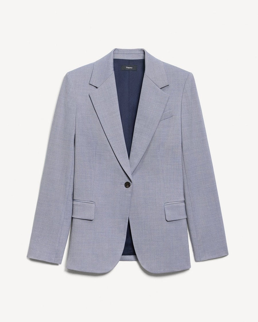 Lynnia Blazer in Wool Gabardine