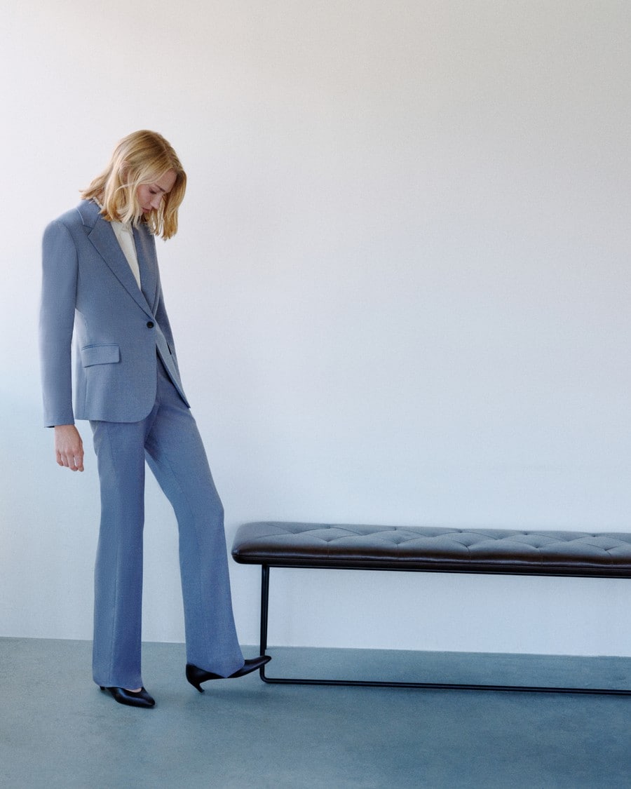 Lynnia Blazer in Wool Gabardine