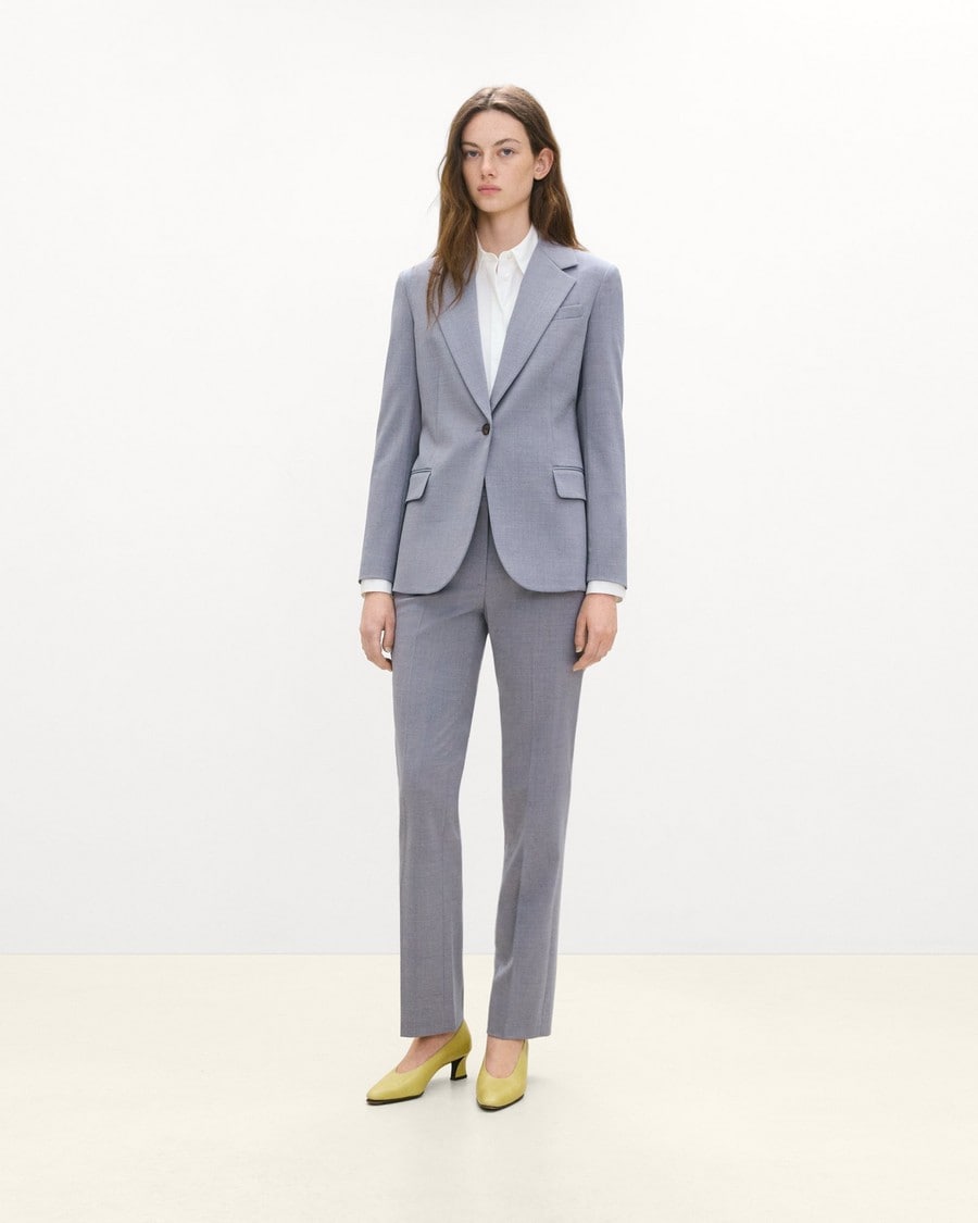 Lynnia Blazer in Wool Gabardine