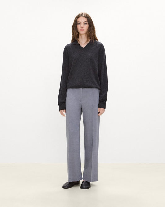 Classic Straight Pant in Wool Gabardine