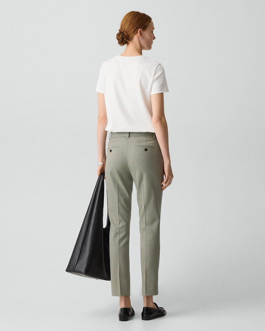 Treeca Pant in Wool Gabardine