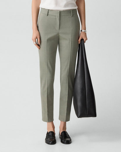 Treeca Pant in Wool Gabardine