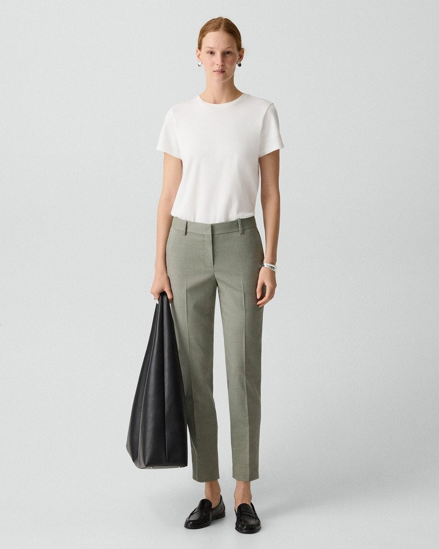 Treeca Pant in Wool Gabardine