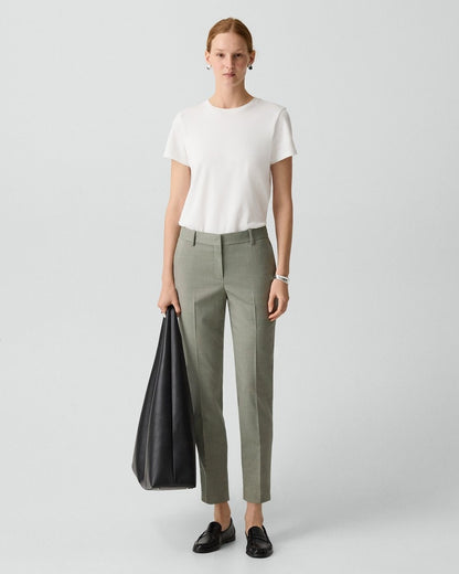 Treeca Pant in Wool Gabardine