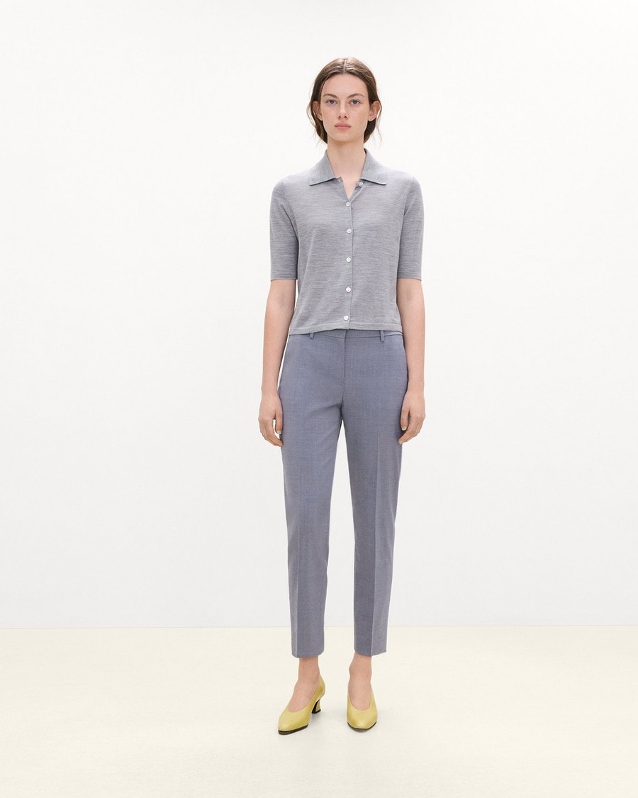 Treeca Pant in Wool Gabardine